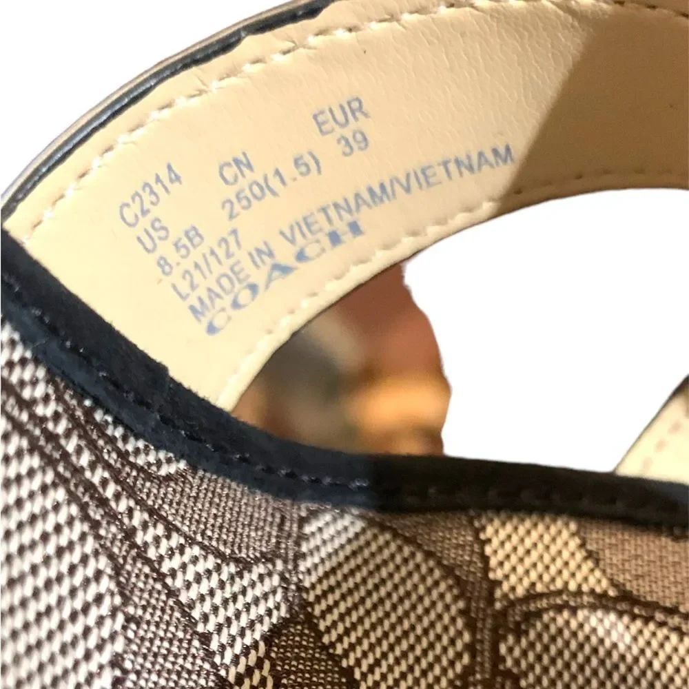 Coach Talina Platform Sandal Black 8.5M - Picture 11 of 11